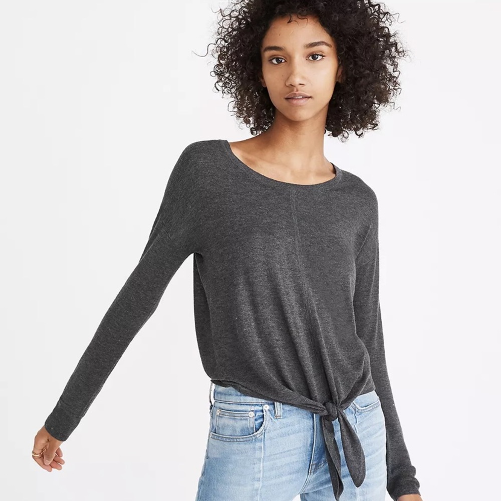 Madewell Modern Tie-Front Sweater